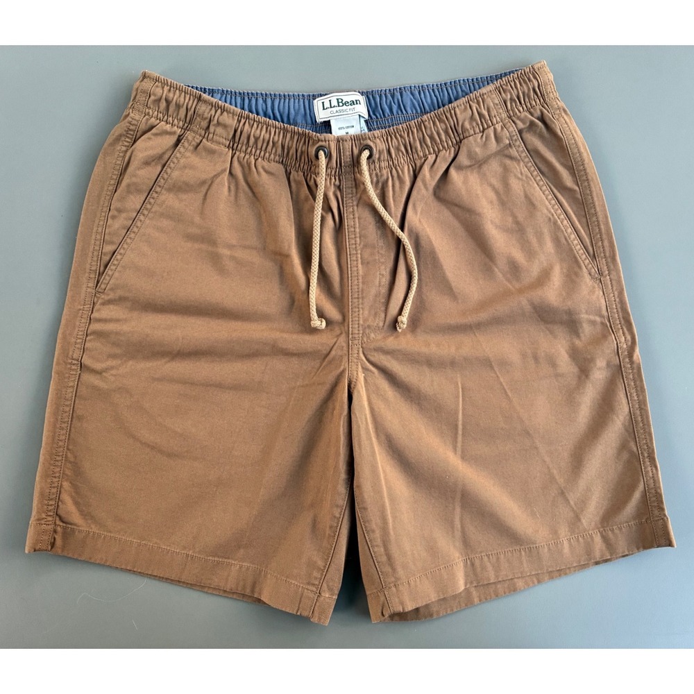 LL Bean Classic Fit Dock Shorts 8 Inch Walnut Brown Cotton Medium NWT Gorpcore